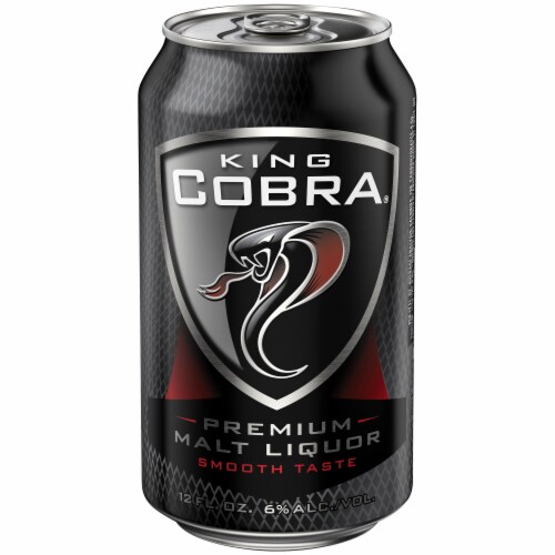 King Cobra Premium Malt Liquor Beer Perspective: back