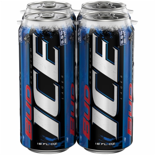 Bud Ice Beer Perspective: back