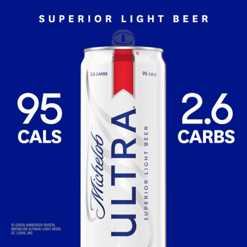 Michelob Ultra Superior American Light Lager Beer Perspective: back