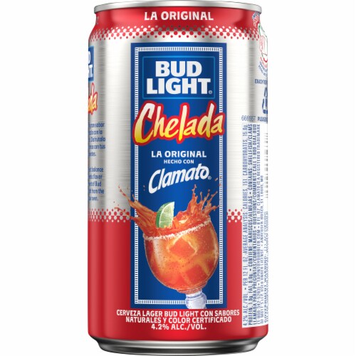 Bud Light® & Clamato with Salt And Lime Chelada Perspective: back