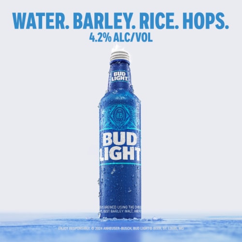 Bud Light American Lager Beer Perspective: back
