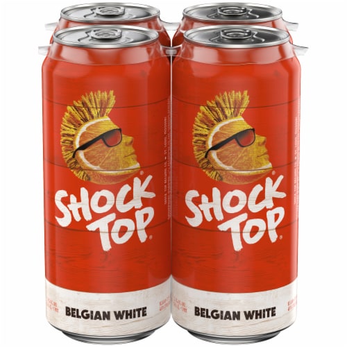 Shock Top Belgian White Wheat Beer Perspective: back
