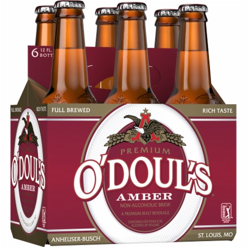 O'Doul's Premium Amber Non-Alcoholic Beer Perspective: back