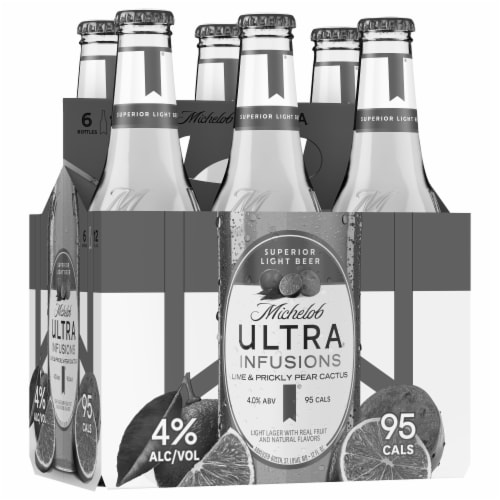 Michelob Ultra® Infusions Lime & Prickly Pear Cactus Light Beer Perspective: back