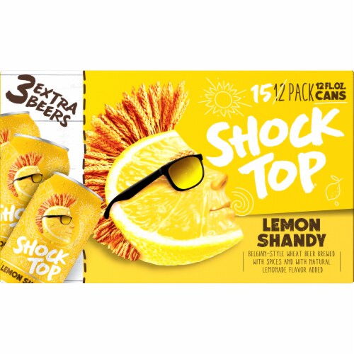 Shock Top Lemon Shandy Beer Perspective: back