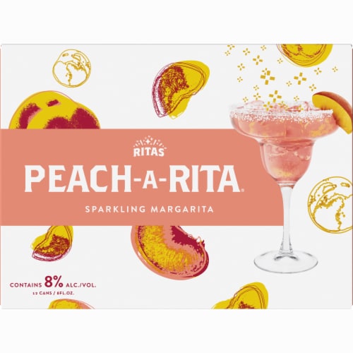 Ritas™ Peach-A-Rita Sparkling Margarita Flavored Malt Beverage Perspective: back