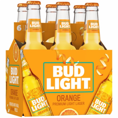 Bud Light Orange Beer Perspective: back
