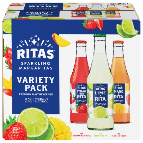 Ritas Variety Pack Sparkling Margaritas Perspective: back