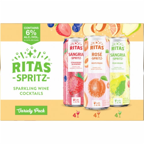 Ritas Spritz Sparkling Cocktail Variety Pack Perspective: back