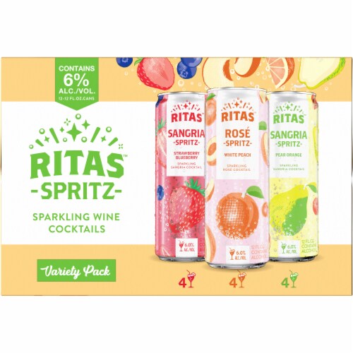 Ritas Spritz Sparkling Cocktail Variety Pack Perspective: back