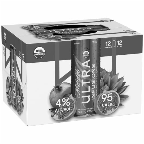 Michelob Ultra Infusions Pomegranate And Agave Light Beer 12 Pk 12 Fl