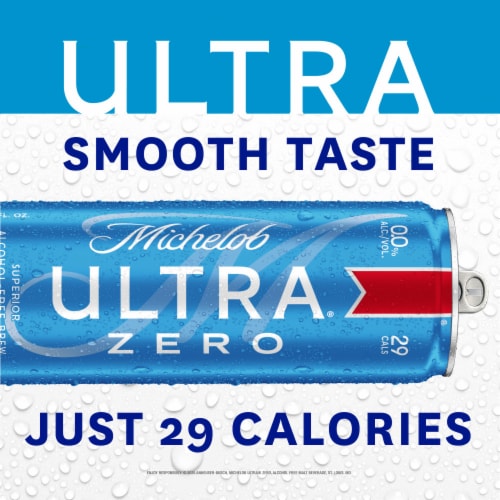 Michelob Ultra ZERO American Lager Beer Perspective: back