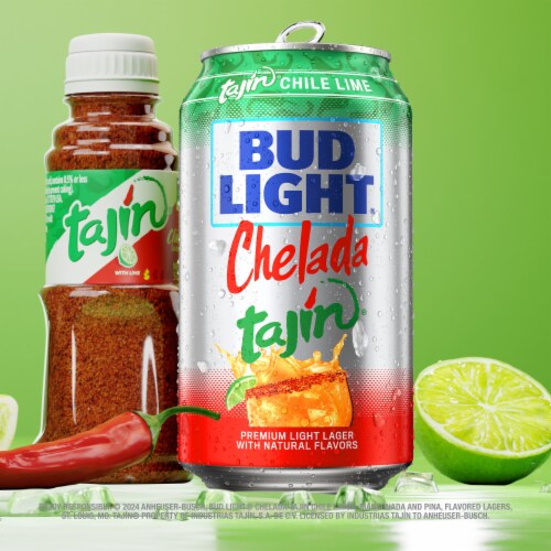 Bud Light Chelada Tajin Beer Variety Cans Perspective: back