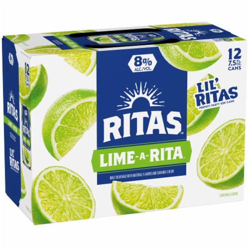 Ritas Sparkling Lime-A-Rita Margarita Perspective: back