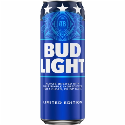 Bud Light Lager Beer Perspective: back