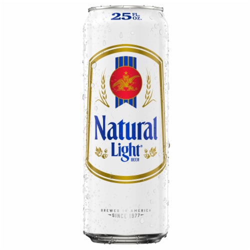 Natural Light Domestic American Lager Beer Perspective: back