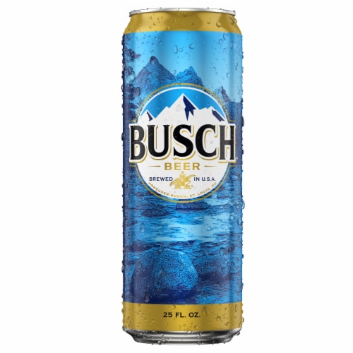 Busch Beer Tall Can Perspective: back