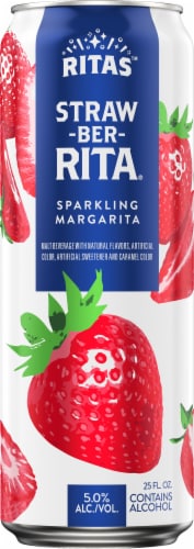 Ritas Straw-Ber-Rita Sparkling Margarita Perspective: back