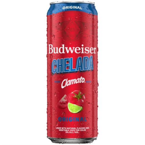 Budweiser Original Chelada Single Can Perspective: back