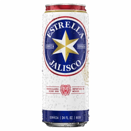 Estrella Jalisco Import American Lager Beer Perspective: back