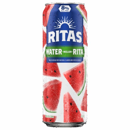 Ritas Water-melon-Rita Sparkling Margarita Single Can Perspective: back