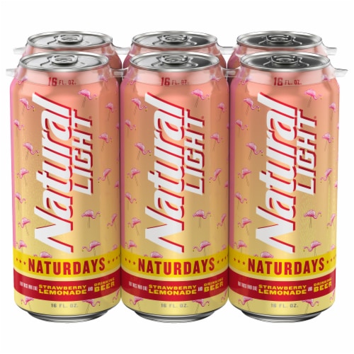 Natural Light Naturdays Strawberry Lemonade Beer Perspective: back