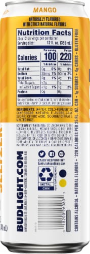 Bud Light Mango Hard Seltzer Single Can Perspective: back