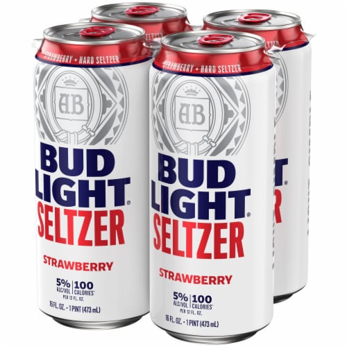 Bud Light Strawberry Hard Seltzer Perspective: back