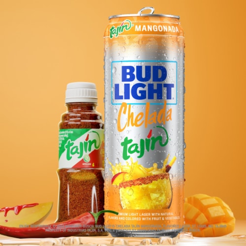 Bud Light Chelada Tajin Beer Perspective: back