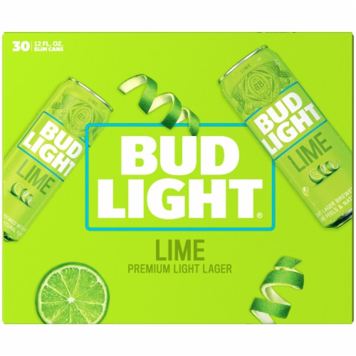 Bud Light Lime Lager Beer Perspective: back