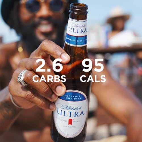 Michelob ULTRA Superior Light Domestic Lager Beer Perspective: back