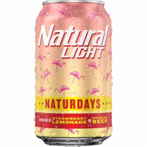 Natural Light Naturdays Strawberry Lemonade American Lager Beer Perspective: back