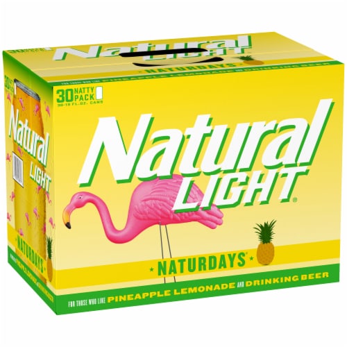 Natural Light Naturdays Pineapple Lemonade Beer Perspective: back