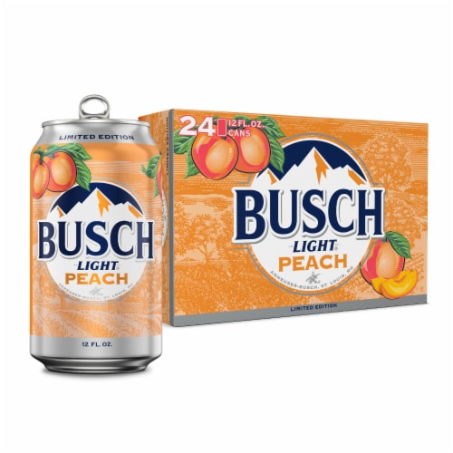 Busch Light Peach Beer Perspective: back