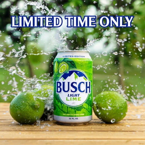 Busch Light Lime American Beer Perspective: back
