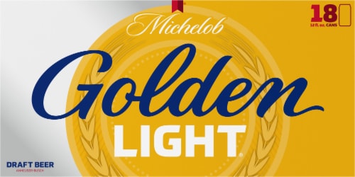 Michelob Golden Light Beer Cans Perspective: back