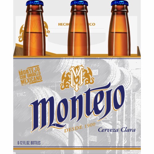 Montejo Cerveza Clara Beer Perspective: back