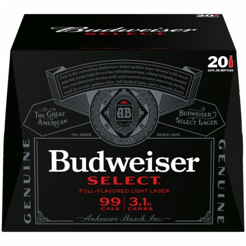 Budweiser Select Light Beer Perspective: back