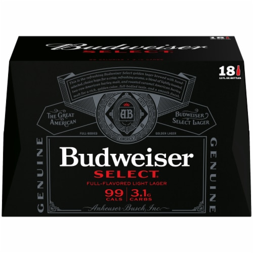 Budweiser Select Light Beer Perspective: back