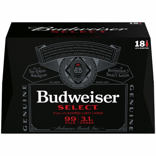 Budweiser Select Light Beer Perspective: back