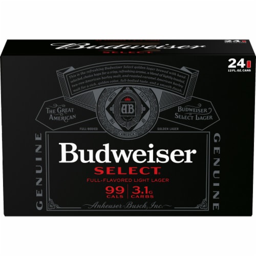 Budweiser Select Domestic Lager Beer Perspective: back