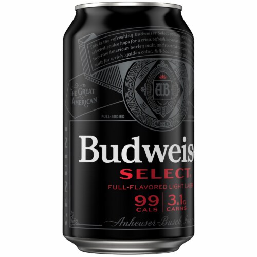 Budweiser Select Light Beer Perspective: back