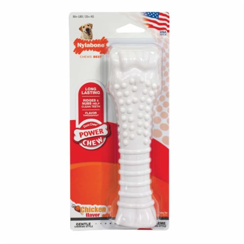 Nylabone DuraChew Power Chew Dog Bone, Souper Size, Chicken Perspective: back