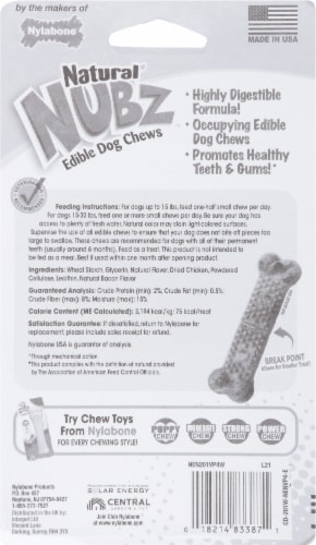 Nylabone Edibles Natural Nubz Chicken Dog Chews 4 ct Ralphs
