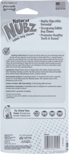 Nylabone® Edibles Natural Nubz Beef Flavor Extra Large Chew Bone Perspective: back