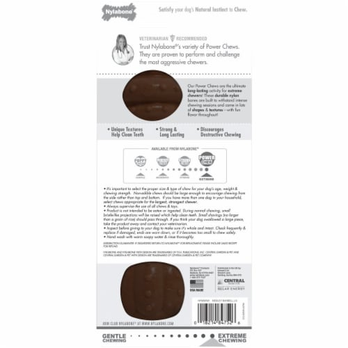 Nylabone® Essentials Meaty Flavor Medley Power Chew Toy for Large Dogs Perspective: back