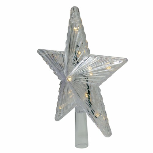 J Hofert Dual Color 9 In. Star LED Christmas Tree Topper 1981 Perspective: back