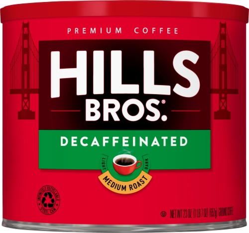 Hills Bros.® Decaf Medium Roast Ground Coffee Perspective: back