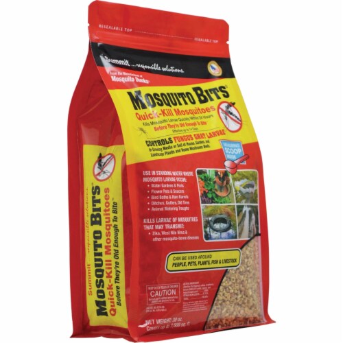 Summit Chemical Mosquito Bits Quick Acting Outdoor Mosquito Control, 30 Ounces Perspective: back