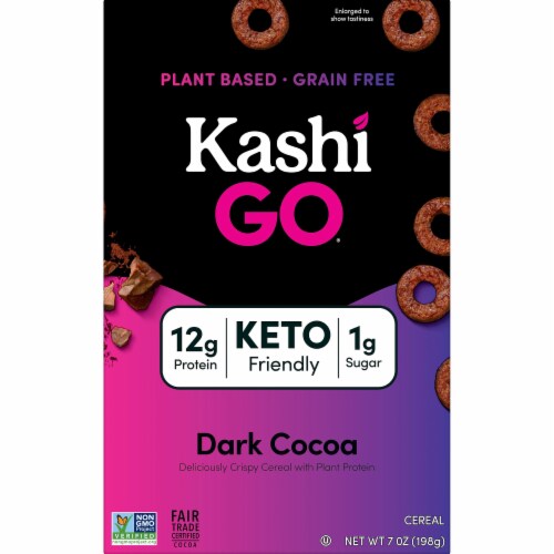 Kashi GO Breakfast Cereal Dark Cocoa Perspective: back
